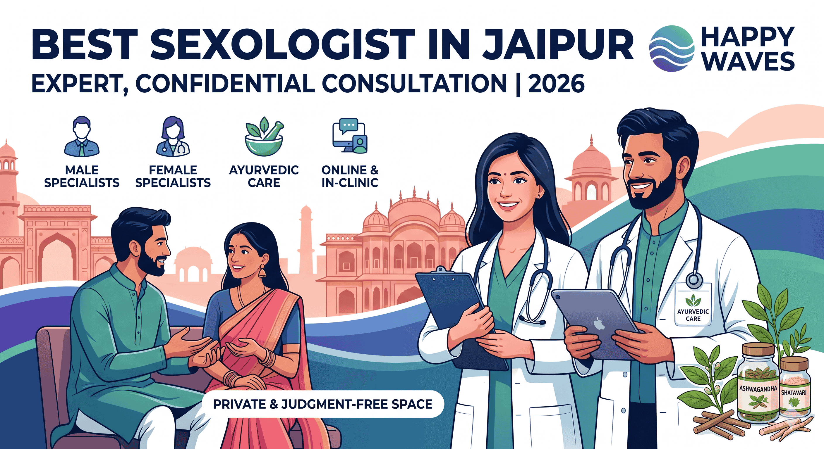 Best Sexologist in Jaipur  for Consulting in 2026. Best Sexologist in Jaipur — Happy Waves