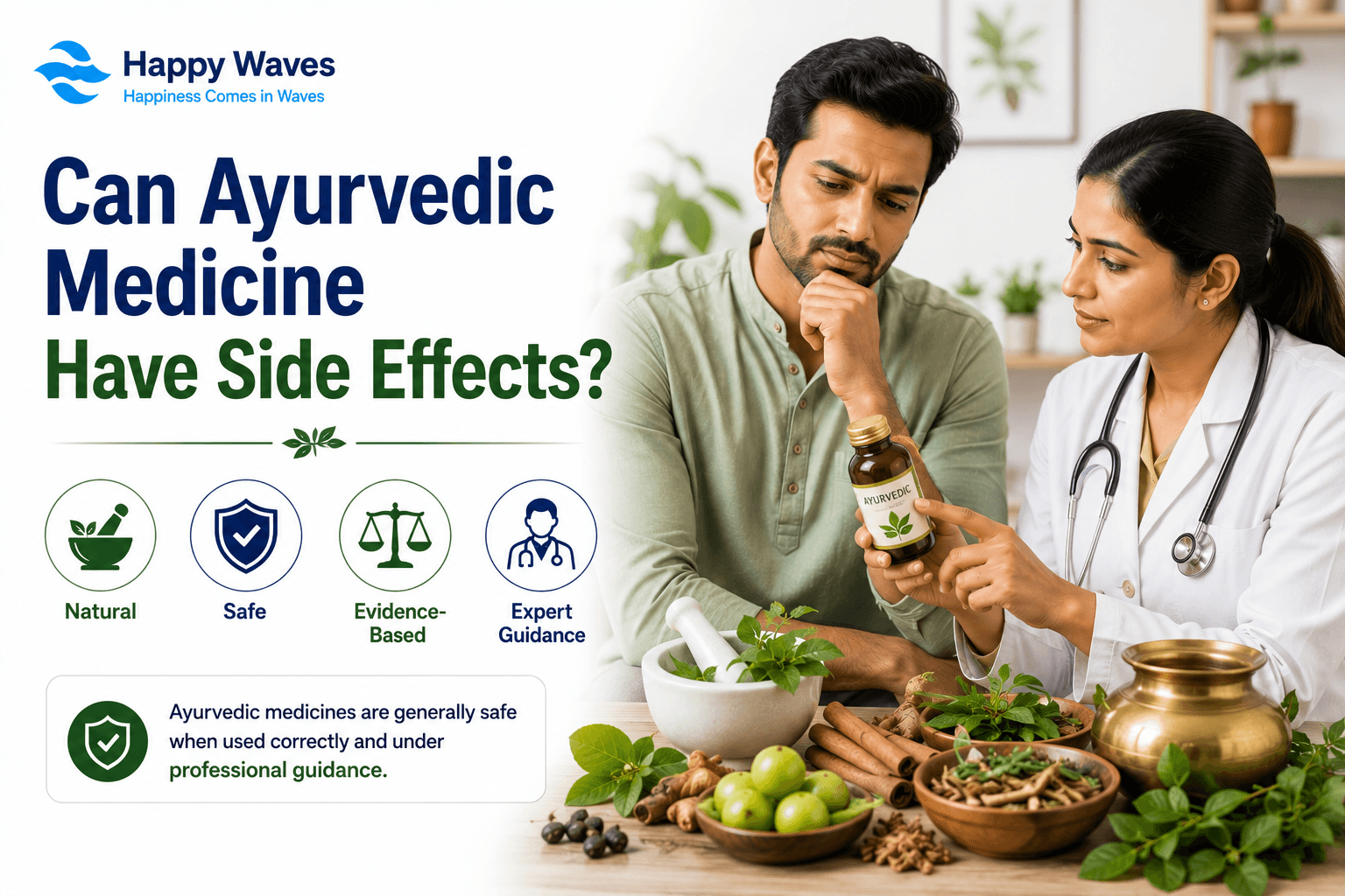 Can Ayurvedic Medicine Have Side Effects?. Can Ayurvedic medicine have side effects?, Ayurvedic medicine, Ayurvedic medicine have side effects  Happy Waves